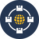 Logistics Network Global Network Logistics Icon