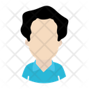 Curly Hair Boy Curly Hair Avatar Icon