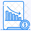 Loss Chart Financial Chart Data Analytics Icon