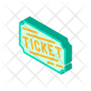 Lottery Ticket Isometric Icon