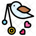 Love Bird Heart Bird Icon