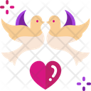 Birds Love Birds Romantic Birds Icon
