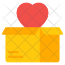 Love Box Love Carton Heart Box Icon