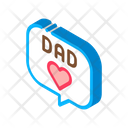 Love Daddy Message Icon