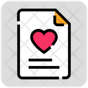 Valentine Day Heart Paper Icon