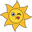 Love Emoji Sun Face Emoticon Icon