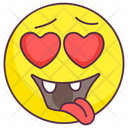 Love Goofy Emoji Goofy Expression Emotag Icon