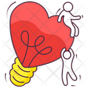 Love Idea Romantic Idea Love Light Icon
