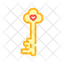 Key Heart Color Icon