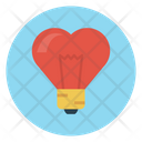 Love Bulb Light Icon
