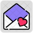 Valentine Day Mail Heart Icon