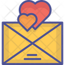 Love Letter Inspirational Letter Card Icon
