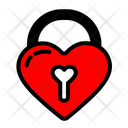 Love Lock Heart Love Message Icon