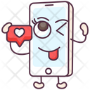 Mobile Communication Online Conversation Love Message Icon