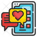 Love Message Chat Smartphone Icon