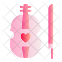 Violin Love Romance Icon