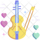 Love Music Romantic Music Violin Icon