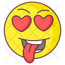 Love Struck Emoji Love Expression Emotag Icon