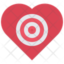 Love Target Love Goal Love Icon