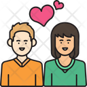 Mixed Couple In Love Icon