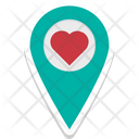 Loving Pin Heart Icon