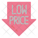 Low Price Low Cost Sale Icon