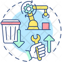 Low Waste Process Icon