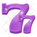 Gaming Numbers Lucky Numbers Seven Numbers Icon