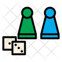 Table Game Filled Outline Icon