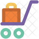 Luggage Trolley Travel Icon