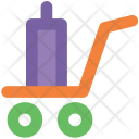 Luggage Trolley Hand Icon