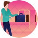 Travel Luggage Luggage Checking Luggage Monitoring Icon