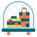 Luggage Tolley Luggage Vacation Icon