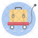 Push Cart Luggage Trolley Airport Trolley Icon