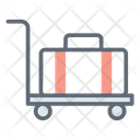 Luggage Trolley Luggage Cart Hand Truck Icon