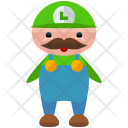 Luigi Character Man Icon