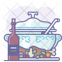 Bottle Eating Lunch Icon