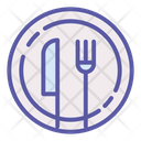 Knife Fork Plate Icon