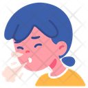 Girl Kid Sneeze Icon