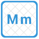 M Latin Letter Icon