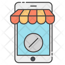 M Commerce Mobile Shop Online Shopping Icon