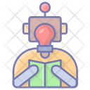 Machine Learning Intelligence Bot Icon