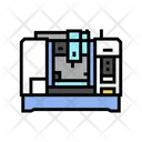 Machining Icon - Download in Colored Outline Style
