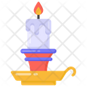 Candlelight Candle Wax Stick Icon