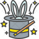 Magician Hat Bunny Ears Entertainment Icon