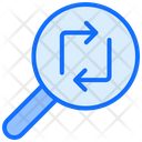 Magnifier Searching Arrows Icon