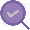 Magnifying Checked Approved Icon