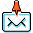 Mail Attachment Plan Presentation Icon