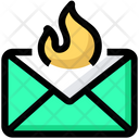 Mail Fire  Icon