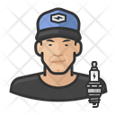 Male Auto Mechanic Icon